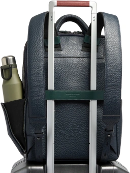 Рюкзак Piquadro Materia CA7263W151/BLUVE синий/зеленый натур.кожа - купить недорого с доставкой в интернет-магазине