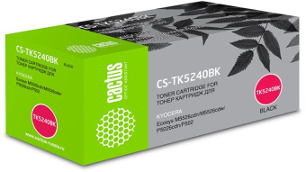 Картридж лазерный Cactus CS-TK5240BK TK-5240BK черный (4000стр.) для Kyocera Ecosys M5526cdn/M5526cdw/P5026cdn/P5026cdw - купить недорого с доставкой в интернет-магазине