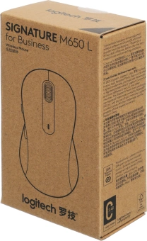 Мышь Logitech M650 L черный оптическая 4000dpi silent беспров. BT/Radio USB 5but (910-006350) - купить недорого с доставкой в интернет-магазине