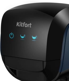 Кофемашина Kitfort КТ-7462 1450Вт синий/черный - купить недорого с доставкой в интернет-магазине
