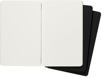 Блокнот Moleskine CAHIER JOURNAL QP318 Large 130х210мм обложка картон 80стр. нелинованный черный (3шт) - купить недорого с доставкой в интернет-магазине