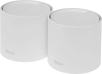 Бесшовный Mesh роутер TP-Link Deco X10 (DECO X10(2-PACK)) AX1500 10/100/1000BASE-TX белый (упак.:2шт) - купить недорого с доставкой в интернет-магазине