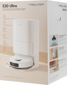 Пылесос-робот Dreame Trouver E30 Ultra 75Вт белый - купить недорого с доставкой в интернет-магазине