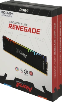 Память DDR4 4x8GB 3600MHz Kingston KF436C16RBAK4/32 Fury Renegade RGB RTL Gaming PC4-28800 CL16 DIMM 288-pin 1.35В kit single rank с радиатором Ret - купить недорого с доставкой в интернет-магазине