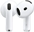 Гарнитура вкладыши Apple AirPods 4 ANC A3055/A3056/A3059 белый беспроводные bluetooth в ушной раковине (MXP93LL/A)