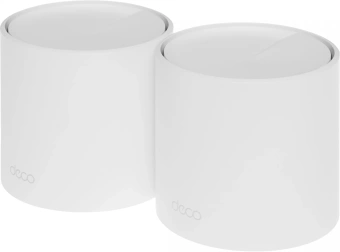 Бесшовный Mesh роутер TP-Link DECO X50(2-PACK) AX3000 10/100/1000BASE-TX белый (упак.:2шт) - купить недорого с доставкой в интернет-магазине