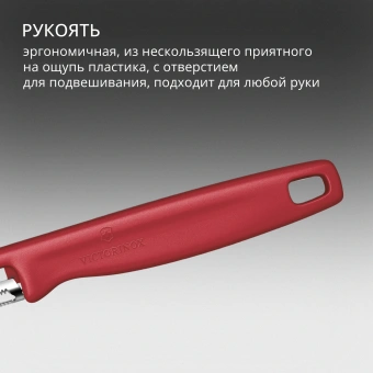 Овощечистка Victorinox Iotaс лезвием двухсторон. красный упак.:европодвес (6.0943.1) - купить недорого с доставкой в интернет-магазине