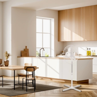 Вентилятор напольный Ac Electric AFF-505W 40Вт скоростей:3 белый - купить недорого с доставкой в интернет-магазине