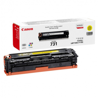 Картридж лазерный Canon 731Y 6269B002 желтый (1500стр.) для Canon LBP7110 - купить недорого с доставкой в интернет-магазине