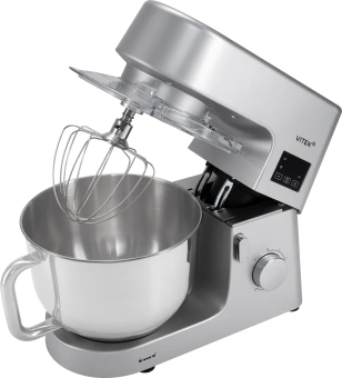 Миксер планетарный Vitek VT-PM0550 2000Вт серебристый - купить недорого с доставкой в интернет-магазине