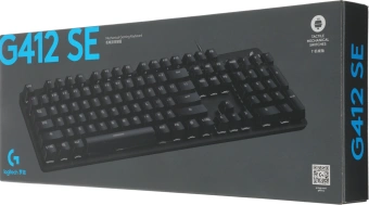 Клавиатура Logitech G412 SE механическая черный USB for gamer LED (920-010440) кабель 1.8м - купить недорого с доставкой в интернет-магазине