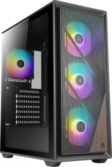 Корпус Azza Forest черный без БП ATX 4x120mm 4x140mm 2xUSB3.0 audio bott PSU - купить недорого с доставкой в интернет-магазине