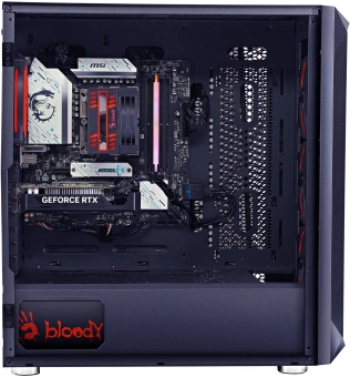 ПК Bloody BD-PC RB65C2 MT Ryzen 5 7500F (3.7) 32Gb SSD1Tb RX 7700XT 12Gb Windows 11 Home 64 2.5Gigabit WiFi BT 650W черный (RUS) (2111350) - купить недорого с доставкой в интернет-магазине