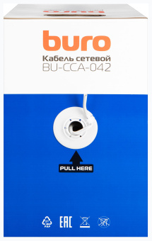 Кабель сетевой Buro BU-CCA-050-FTP-OUTDOOR FTP 4 пары solid 0.5мм CCA 305м черный outdoor (упак.:1шт) - купить недорого с доставкой в интернет-магазине