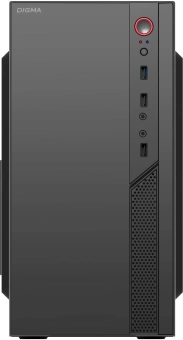 Корпус Digma DCC-MN306 черный без БП mATX 1x80mm 1x92mm 2x120mm 2xUSB2.0 1xUSB3.0 audio - купить недорого с доставкой в интернет-магазине