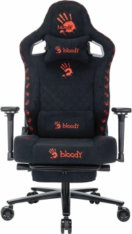 Кресло игровое A4Tech Bloody GC-670 черный искусственная замша крестов. металл подст.для ног - купить недорого с доставкой в интернет-магазине