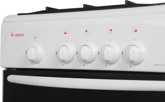 Плита Газовая Gefest ПГ 3200-08 К33 белый/черный (без крышки) реш.сталь - купить недорого с доставкой в интернет-магазине