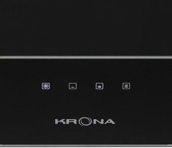 Вытяжка каминная Krona Verein Ii 600 S черный управление: сенсорное (1 мотор) - купить недорого с доставкой в интернет-магазине