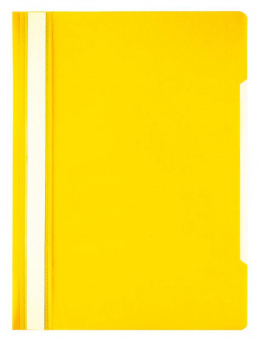 Папка-скоросшиватель Бюрократ Economy -PSE20YEL A4 прозрач.верх.лист пластик желтый - купить недорого с доставкой в интернет-магазине