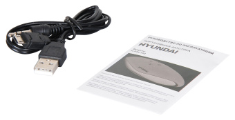 Колонка порт. Hyundai H-PAC100 черный 3W 1.0 BT/3.5Jack/USB - купить недорого с доставкой в интернет-магазине