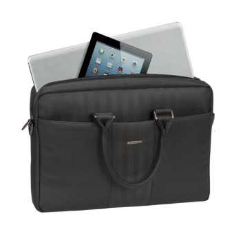 Сумка для ноутбука 15.6" Riva 8135 черный полиуретан/полиэстер (8135 BLACK) - купить недорого с доставкой в интернет-магазине