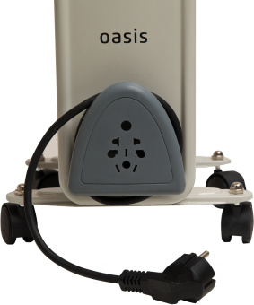 Радиатор масляный Oasis UT-10 1000Вт серый - купить недорого с доставкой в интернет-магазине