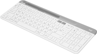 Клавиатура Logitech K580 белый/серебристый USB беспроводная BT/Radio slim Multimedia (920-009209) - купить недорого с доставкой в интернет-магазине