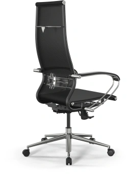 Кресло Метта ErgoLife Set 7 черный сиденье черный сетка с подголов. крестов. металл хром - купить недорого с доставкой в интернет-магазине
