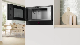 Микроволновая печь Bosch BFL9221B1 21л. 900Вт черный (встраиваемая) - цена, купить или заказать с доставкой в интернет-магазине Микроволновая печь Bosch BFL9221B1 21л. 900Вт черный (встраиваемая) - купить недорого с доставкой в интернет-магазине