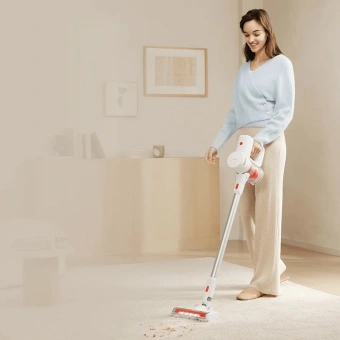 Пылесос ручной Xiaomi G20 Lite EU 215Вт белый/оранжевый - купить недорого с доставкой в интернет-магазине