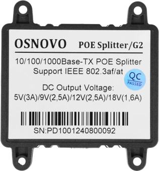 Сплиттер PoE Osnovo PoE Splitter/G2 - купить недорого с доставкой в интернет-магазине