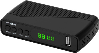 Ресивер DVB-T2 Hyundai H-DVB500 черный - купить недорого с доставкой в интернет-магазине