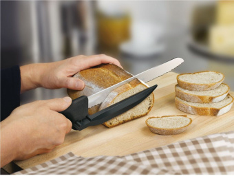 Нож кухонный Victorinox Swissclassic DUX-MESSER (6.8663.21) стальной лезв.210мм черный - купить недорого с доставкой в интернет-магазине