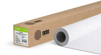Бумага Cactus CS-PC180-106730 42"(A0+) 1067мм-30м/180г/м2/белый матовое универсальная (с покрытием) - купить недорого с доставкой в интернет-магазине