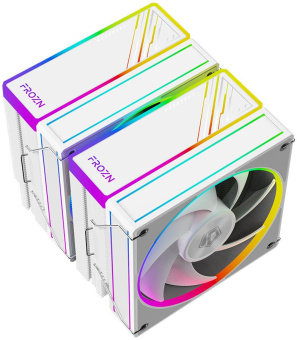 Устройство охлаждения(кулер) ID-Cooling Frozn A620 ARGB Soc-AM5/AM4/1200/1700/1851 белый 4-pin 29.9dB Al+Cu 270W 1200gr Ret (FROZN A620 ARGB WHITE) - купить недорого с доставкой в интернет-магазине