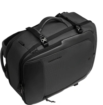 Рюкзак мужской Piquadro Lyss CA6929S143BM/N черный полиэстер/натур.кожа - купить недорого с доставкой в интернет-магазине