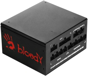 Блок питания Bloody ATX 750W BD-PS750G 80+ gold (20+4pin) APFC 120mm fan color LED 6xSATA Cab Manag RTL - купить недорого с доставкой в интернет-магазине