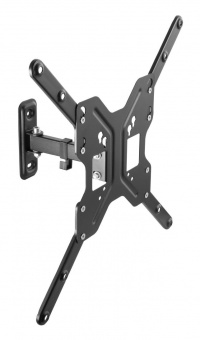 Кронштейн для телевизора Ultramounts UM 902 черный 23"-55" макс.30кг настенный поворотно-выдвижной и наклонный - купить недорого с доставкой в интернет-магазине