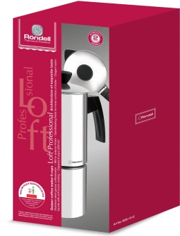 Кофеварка гейзерн. Rondell Loft Professional RDS-1512 0.3л нерж.сталь стальной - купить недорого с доставкой в интернет-магазине