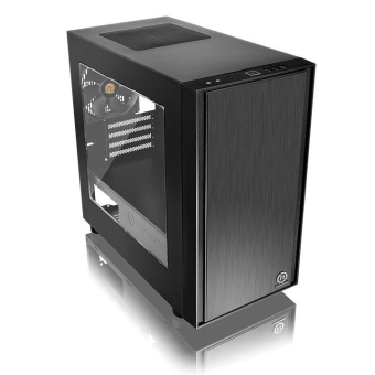 Корпус Thermaltake Versa H17 window черный без БП mATX 2xUSB2.0 1xUSB3.0 audio bott PSU - купить недорого с доставкой в интернет-магазине