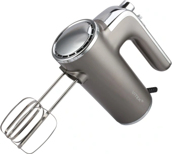 Миксер ручной Vitek VT-HM1005 600Вт серебристый - купить недорого с доставкой в интернет-магазине