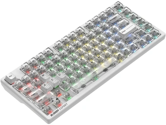 Клавиатура A4Tech Bloody MS76 механическая белый USB Multimedia for gamer LED (MS76) кабель 1.8м - купить недорого с доставкой в интернет-магазине