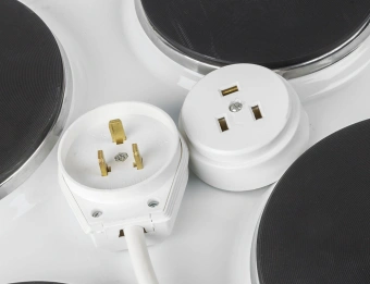 Плита Электрическая Flama AE 1406 W белый эмаль - купить недорого с доставкой в интернет-магазине