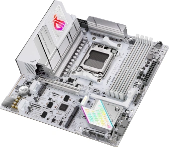 Материнская плата Asus ROG STRIX B850-G GAMING WIFI SocketAM5 AMD B850 4xDDR5 mATX AC`97 8ch(7.1) 2.5Gg RAID+HDMI+DP - купить недорого с доставкой в интернет-магазине