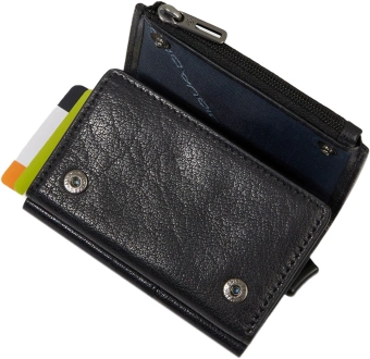 Чехол для кредитных карт Piquadro Solm PP5585S141R/N черный натур.кожа/алюм. - купить недорого с доставкой в интернет-магазине