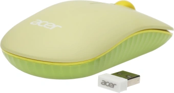 Мышь Acer OMR205 зеленый/желтый оптическая 1200dpi беспров. USB для ноутбука 3but (ZL.MCEEE.02J) - купить недорого с доставкой в интернет-магазине