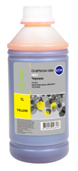 Чернила Cactus CS-EPT6734-1000 T6734 желтый 1000мл для Epson L800/L810/L850/L1800 - купить недорого с доставкой в интернет-магазине