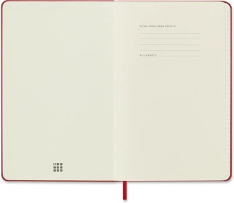 Блокнот Moleskine CLASSIC QP061R Large 130х210мм 240стр. клетка твердая обложка красный - купить недорого с доставкой в интернет-магазине