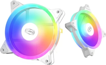 Вентилятор для корпуса PcCooler F3 T120 ARGB 120х120x25 белый 4-pin 21.6дБ (F3-T120WHAM1-GL) Ret - купить недорого с доставкой в интернет-магазине