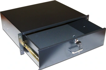 Ящик выдвижной Lanmaster TWT-CB-DRW-3U 3U 19" 350мм черный - купить недорого с доставкой в интернет-магазине